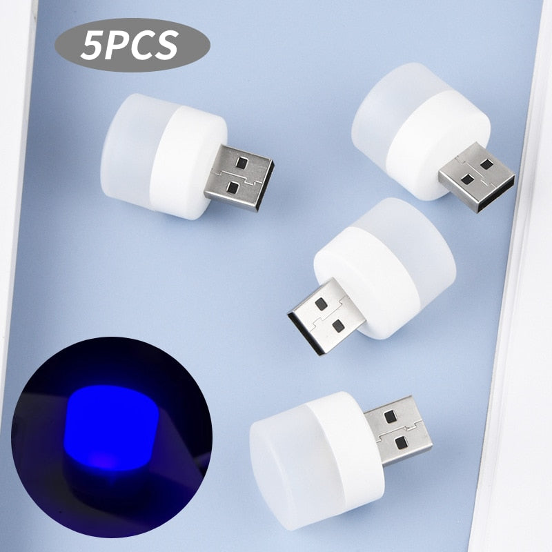 5pcs Mini USB Plug LED